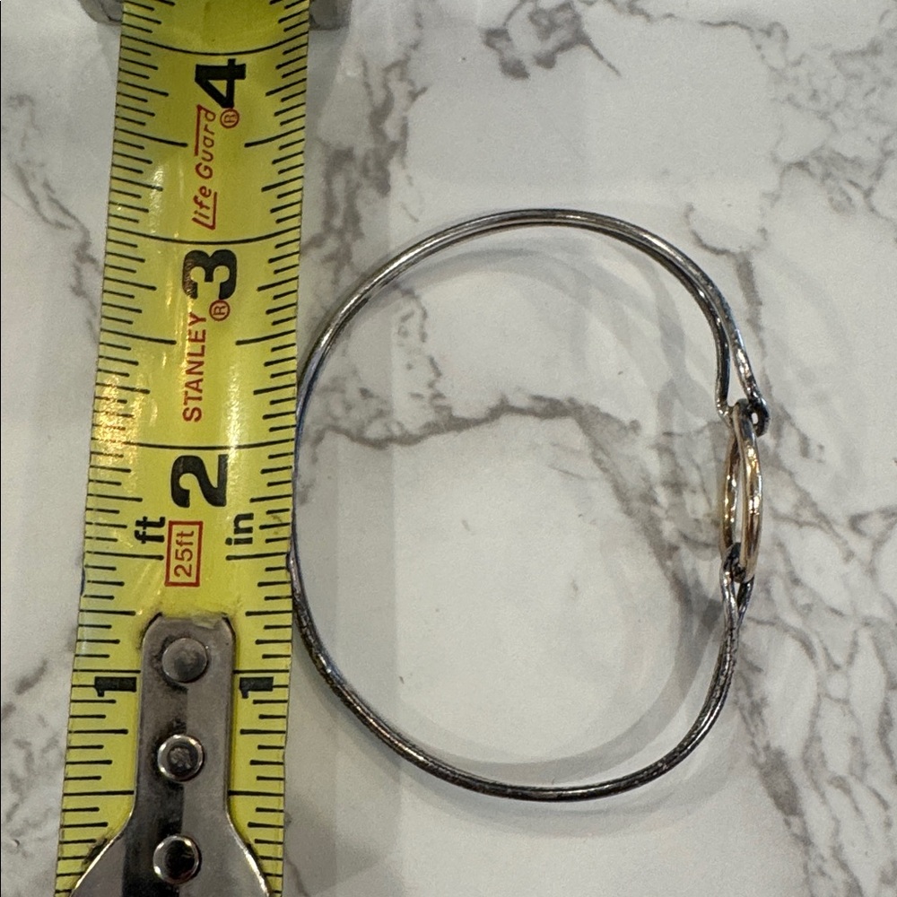 Gold and Sterling Silver Bracelet handcrafted by Ed Levin - Picture 7 of 11